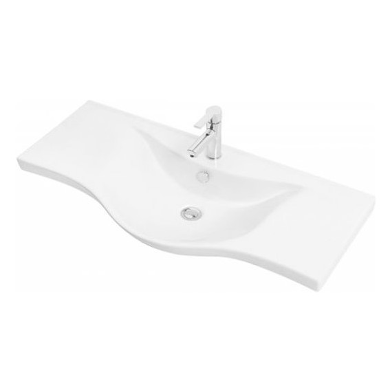 Тумба напольная с раковиной Mirsant Soho 100 см, белый фото 5