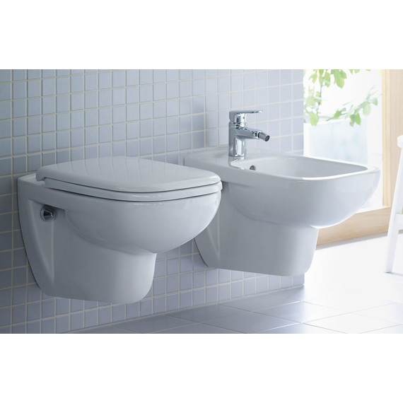 Унитаз подвесной Duravit D-Code Rimless 45700900A1 с крышкой микролифт фото 3