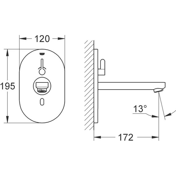 Смеситель для раковины электронный Grohe Eurosmart CE 36315000 фото 3