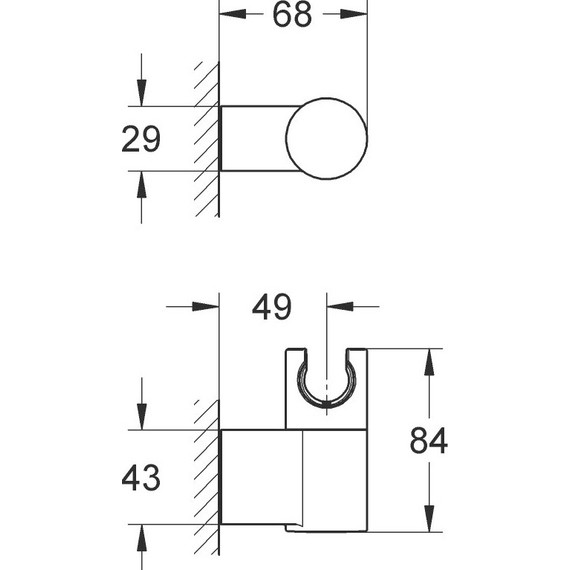 Держатель душевой лейки Grohe Rainshower 27055000 фото 2