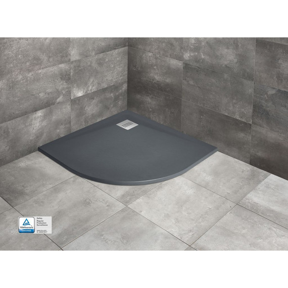 Поддон мраморный Radaway Kyntos A anthracite 100х100 см HKA100100-64, антрацит фото 4
