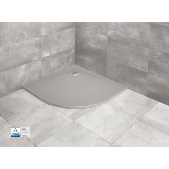 Поддон мраморный Radaway Kyntos A Cemento 80х80 см HKA8080-74, цемент фото 4