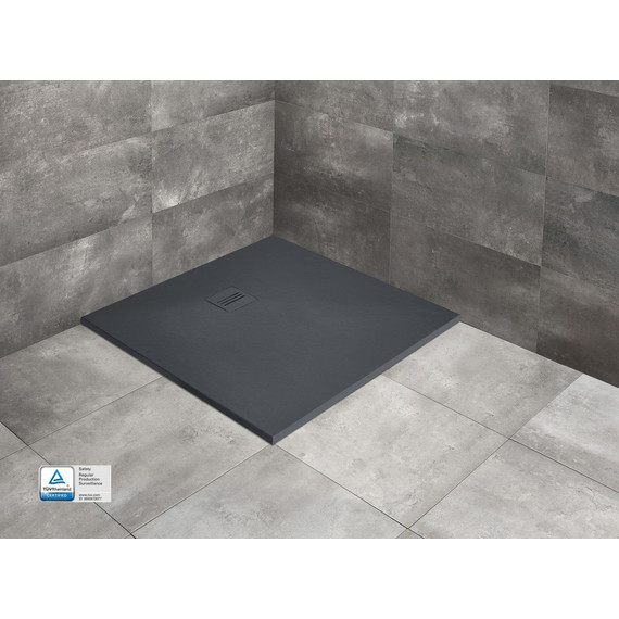Поддон мраморный Radaway Kyntos C anthracite 80х80 см HKC8080-64, антрацит фото 3