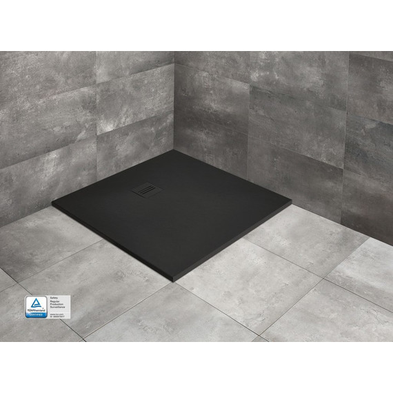Поддон мраморный Radaway Kyntos C Black 90х90 см HKC9090-54, черный фото 3