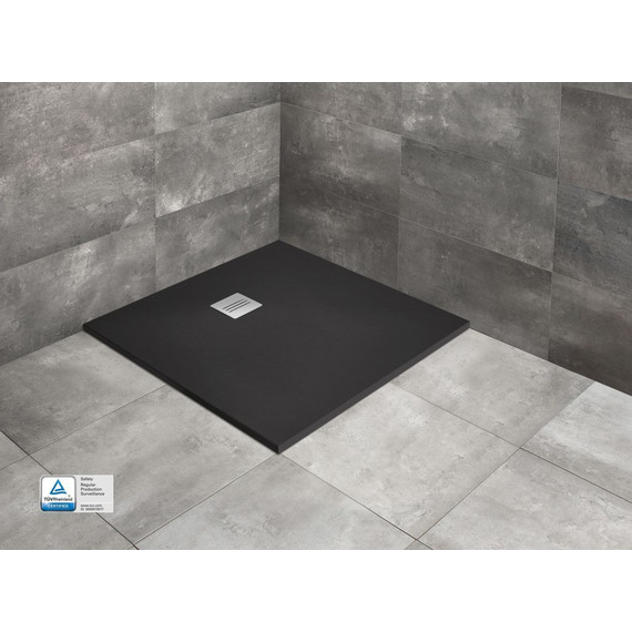 Поддон мраморный Radaway Kyntos C Black 100х100 см HKC100100-54, черный фото 4