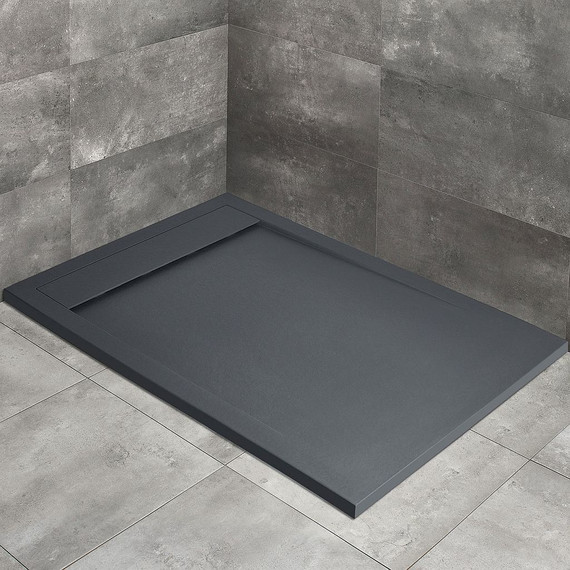 Поддон мраморный Radaway Teos F anthracite 120х100 см HTF120100-64, антрацит фото 
