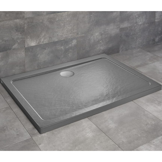 Поддон акриловый Radaway Doros D Stone Anthracite 100х90 см SDRD1090-01-64S, антрацит фото 