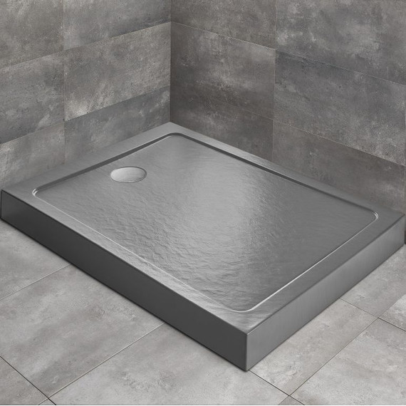 Поддон акриловый Radaway Doros F Compact Stone Anthracite 120х80 см SDRFP1280-05-64S, антрацит фото 