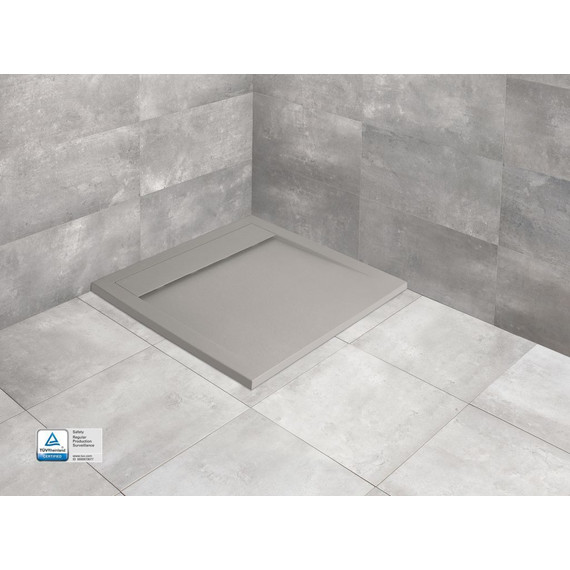 Поддон мраморный Radaway Teos C Cemento 80х80 см HTC8080-74, цемент фото 2