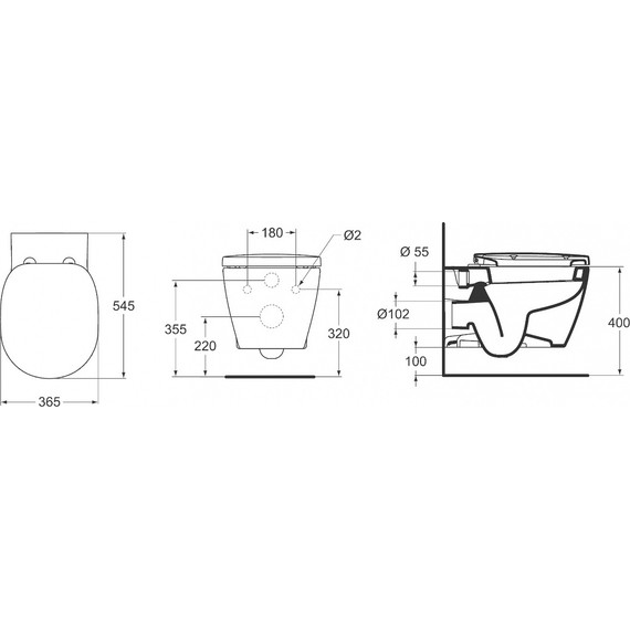 Унитаз подвесной Ideal Standard Connect E803501 фото 5
