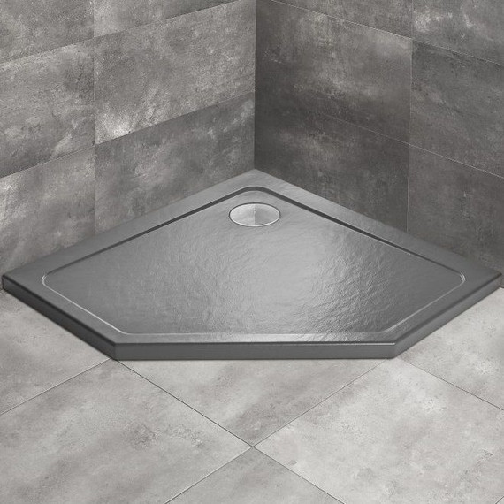 Поддон акриловый Radaway Doros PT Stone Anthracite 90х90 см SDRPT9090-01-64S, антрацит фото 