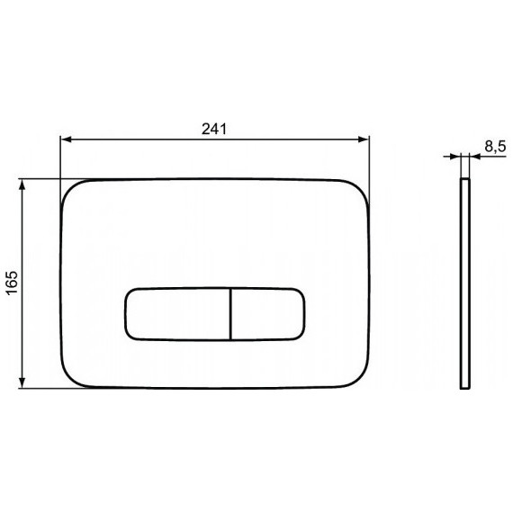 Кнопка смыва Ideal Standard Oleas M3 R0123JG, матовый хром фото 5