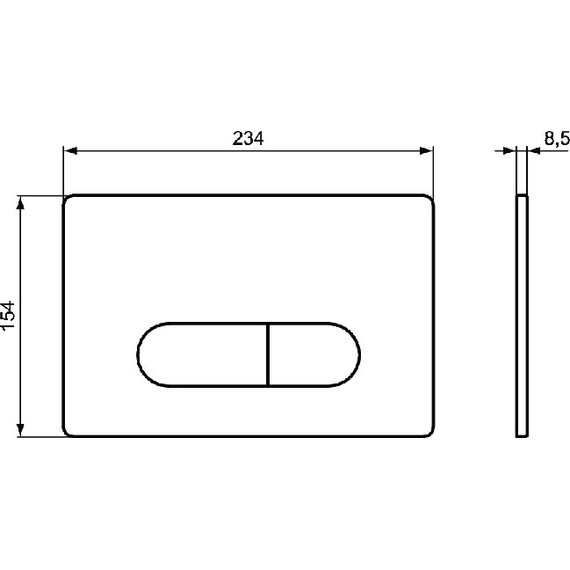 Кнопка смыва Ideal Standard Oleas M1 R0115AC, белый - 2 Кнопка смыва Ideal Standard Oleas M1 R0115AC, белый фото 2