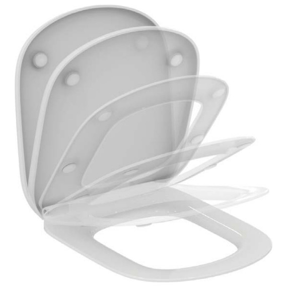 Сиденье с крышкой для унитаза Ideal Standard Tesi микролифт T352901 - 2 Сиденье с крышкой для унитаза Ideal Standard Tesi микролифт T352901 фото 2