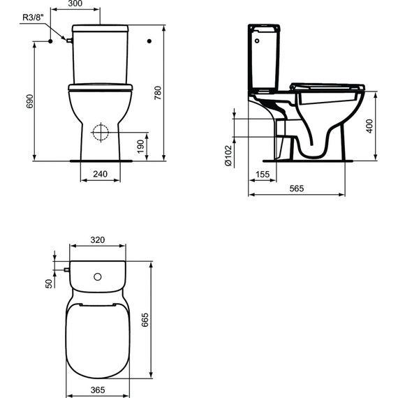 Унитаз-компакт Ideal Standard Tempo T331201 (БП) фото 5