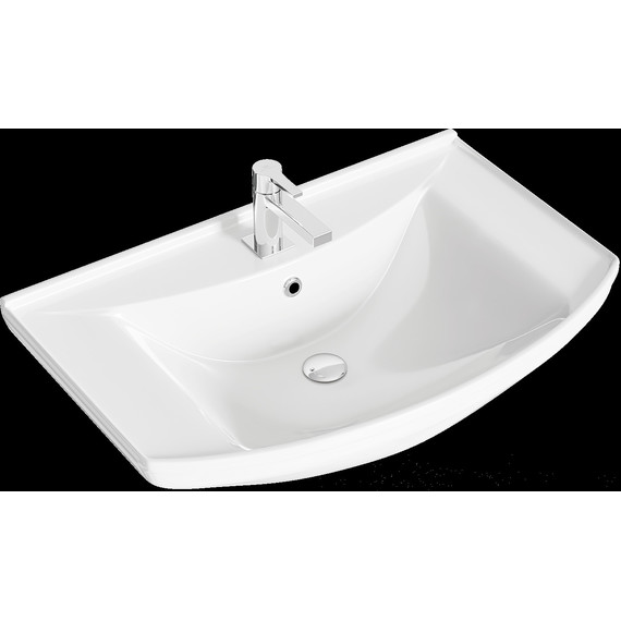 Тумба напольная с раковиной Aqwella Корсика 75 см KOR0107 (Раковина Стиль 75) фото 7