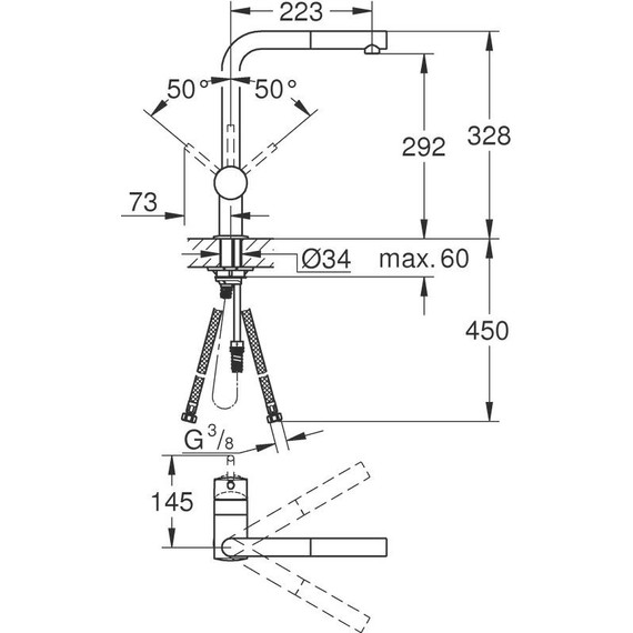 Смеситель для кухни Grohe Minta 32168000 фото 4