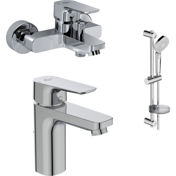 Набор смесителей 3 в 1 для ванны с коротким изливом Ideal Standard Ceraplan III BD005AA фото 