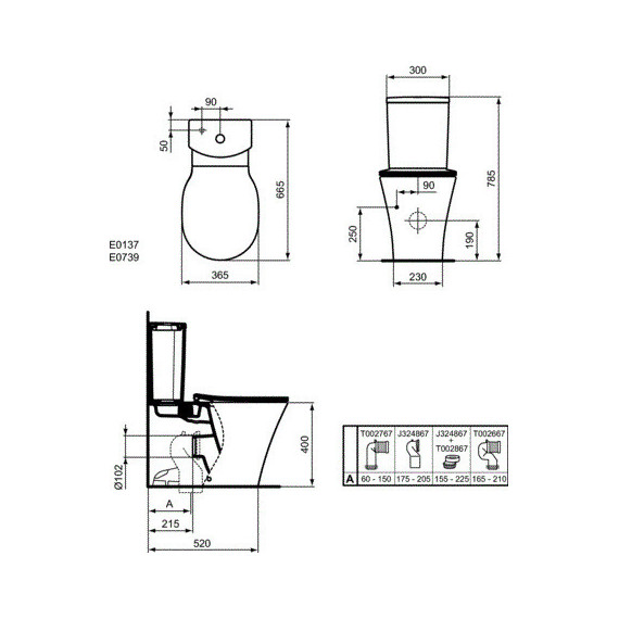Унитаз-компакт безободковый Ideal Standard Connect Air AquaBlade E013701 фото 4
