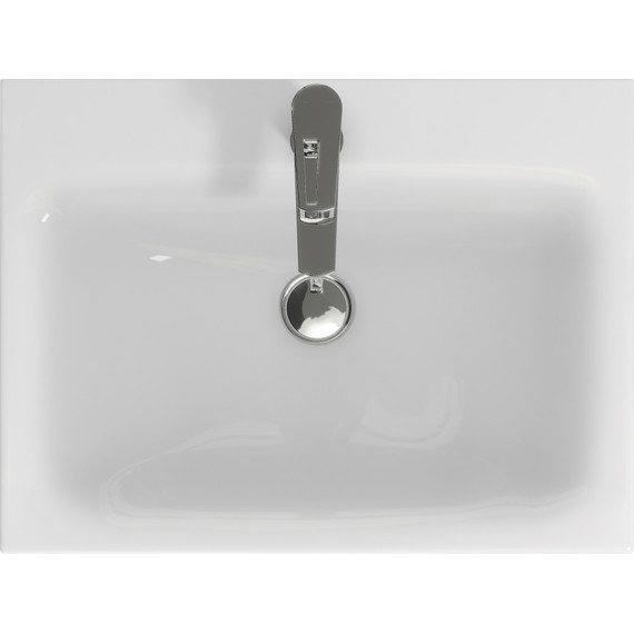 Тумба подвесная с раковиной Aqwella Сити 60 см CI0106DK, дуб канадский, Цвет фасада: дуб канадский фото 6