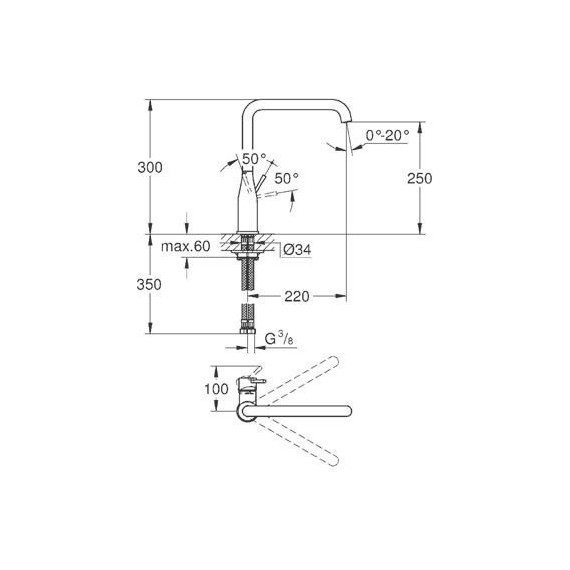Смеситель для кухни Grohe Essence+ 30269000 фото 4