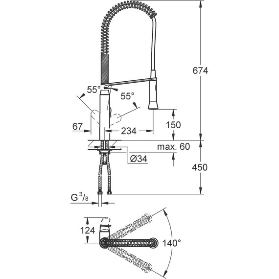 Смеситель для кухни Grohe K7 32950000 фото 7