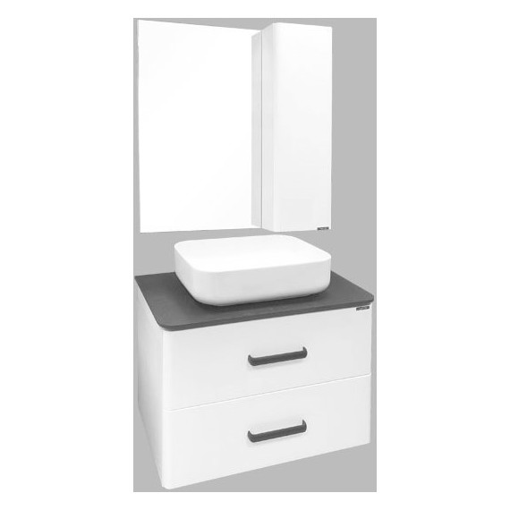 Тумба подвесная с раковиной Comforty Амстердам 75 см, белый - 5 Тумба подвесная с раковиной Comforty Амстердам 75 см, белый фото 5