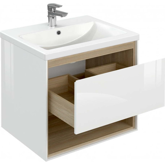 Тумба подвесная с раковиной Cersanit Louna 60 см SZ-LOU-CO60/Wh - 4 Тумба подвесная с раковиной Cersanit Louna 60 см SZ-LOU-CO60/Wh фото 4