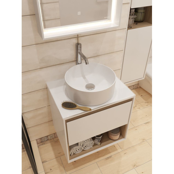 Тумба подвесная со столешницей Cersanit Louna 60 см SP-SZ-LOU60-BL/Wh - 5 Тумба подвесная со столешницей Cersanit Louna 60 см SP-SZ-LOU60-BL/Wh фото 5