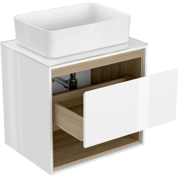 Тумба подвесная со столешницей Cersanit Louna 60 см SP-SZ-LOU60-BL/Wh - 6 Тумба подвесная со столешницей Cersanit Louna 60 см SP-SZ-LOU60-BL/Wh фото 6