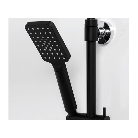 Душевая стойка с термостатом WasserKraft Thermo A11401, черный фото 4