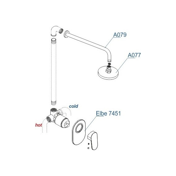 Душевая система для душа WasserKraft A12777, чёрный - 6 Душевая система для душа WasserKraft A12777, чёрный фото 6
