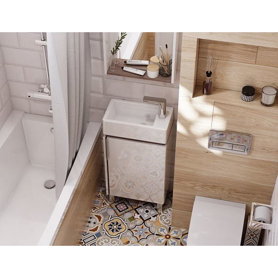 Зеркало Акватон Бэлла 46 см Led 1A221702BBAZ0, белый/дуб джарра фото 3