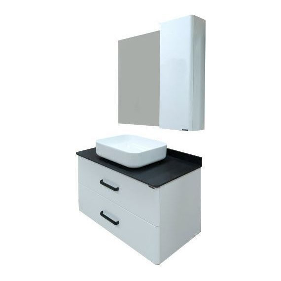 Тумба подвесная с раковиной Comforty Амстердам 95 см, белый фото 4