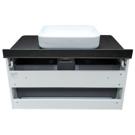 Тумба подвесная с раковиной Comforty Амстердам 95 см, белый фото 7