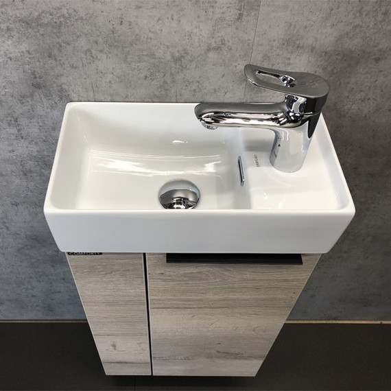 Тумба подвесная с раковиной Comforty Асти 40 см, дуб дымчатый - 6 Тумба подвесная с раковиной Comforty Асти 40 см, дуб дымчатый фото 6