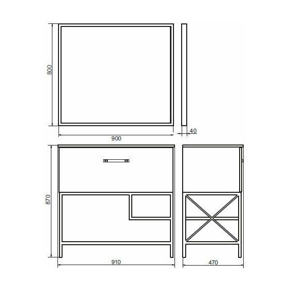 Тумба напольная с раковиной Comforty Бредфорд 90 см, дуб тёмный - 14 Тумба напольная с раковиной Comforty Бредфорд 90 см, дуб тёмный фото 14