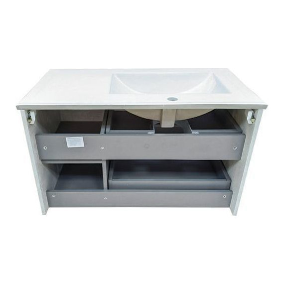 Тумба подвесная с раковиной Comforty Бремен 90 см, дуб белый - 10 Тумба подвесная с раковиной Comforty Бремен 90 см, дуб белый фото 10