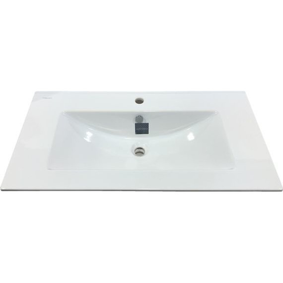 Тумба подвесная с раковиной Comforty Бонн 90 см, дуб тёмный фото 9