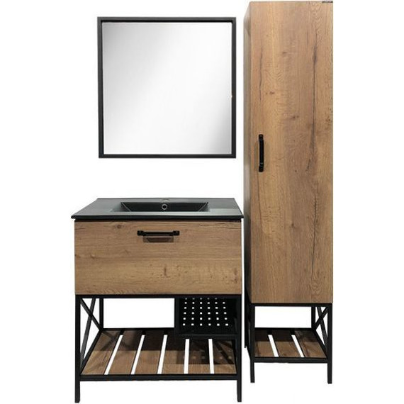 Тумба напольная с раковиной Comforty Бредфорд 75 см, дуб тёмный - 5 Тумба напольная с раковиной Comforty Бредфорд 75 см, дуб тёмный фото 5