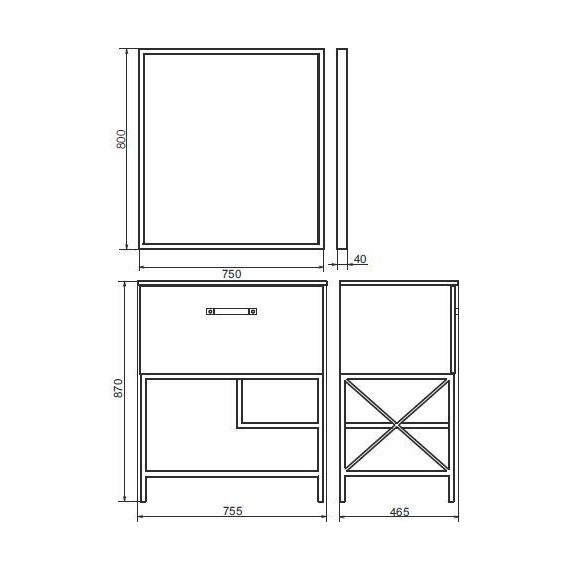 Тумба напольная с раковиной Comforty Бредфорд 75 см, дуб тёмный - 13 Тумба напольная с раковиной Comforty Бредфорд 75 см, дуб тёмный фото 13