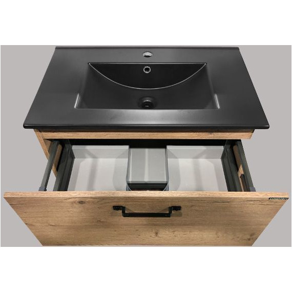 Тумба напольная с раковиной Comforty Бредфорд 75 см, дуб тёмный - 10 Тумба напольная с раковиной Comforty Бредфорд 75 см, дуб тёмный фото 10