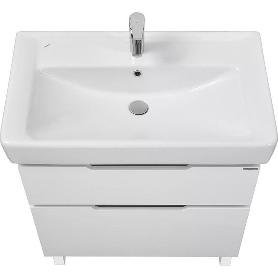 Тумба напольная с раковиной Акватон Дакота 80 см 1A2029K0DAAY0, белый/выбеленное дерево - 5 Тумба напольная с раковиной Акватон Дакота 80 см 1A2029K0DAAY0, белый/выбеленное дерево фото 5