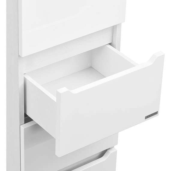 Пенал напольный Акватон Дакота 34 см 1A203203DAAY0, белый/выбеленное дерево - 5 Пенал напольный Акватон Дакота 34 см 1A203203DAAY0, белый/выбеленное дерево фото 5