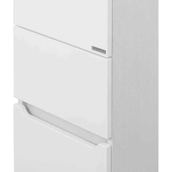 Пенал напольный Акватон Дакота 34 см 1A203203DAAY0, белый/выбеленное дерево - 6 Пенал напольный Акватон Дакота 34 см 1A203203DAAY0, белый/выбеленное дерево фото 6