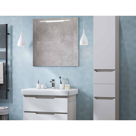 Пенал напольный Акватон Дакота 34 см 1A203203DAAY0, белый/выбеленное дерево - 9 Пенал напольный Акватон Дакота 34 см 1A203203DAAY0, белый/выбеленное дерево фото 9