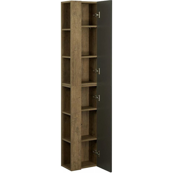 Шкаф подвесной Акватон Терра 35 см 1A247503TEKA0, дуб кантри/антрацит фото 4