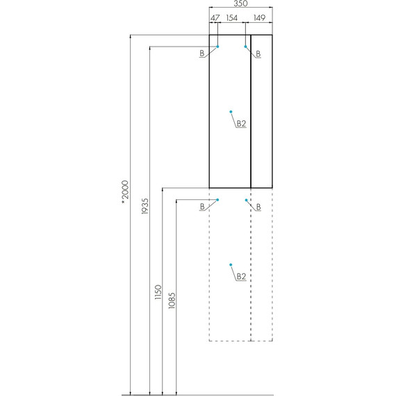 Шкаф подвесной Акватон Терра 35 см 1A247503TEKA0, дуб кантри/антрацит фото 11