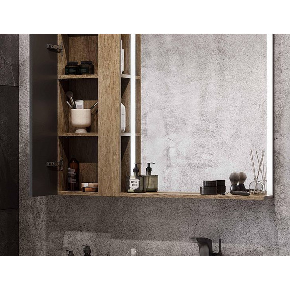 Зеркало Акватон Терра 70 см Led 1A247002TEDY0, дуб кантри - 11 Зеркало Акватон Терра 70 см Led 1A247002TEDY0, дуб кантри фото 11