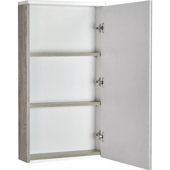 Зеркало-шкаф Акватон Эмма 46 см 1A221802EAD80, дуб наварра/белый фото 3